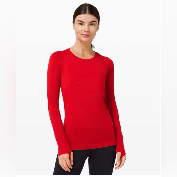 lululemon athletica Tops - Lululemon Swiftly Tech Long Sleeve 2.0 - Women's Red Long Sleeve Top size 6